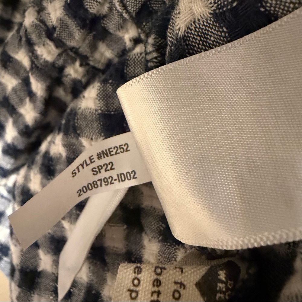 Madewell Sophia Top in Textured Windowpane Size XL - Picture 5 of 5